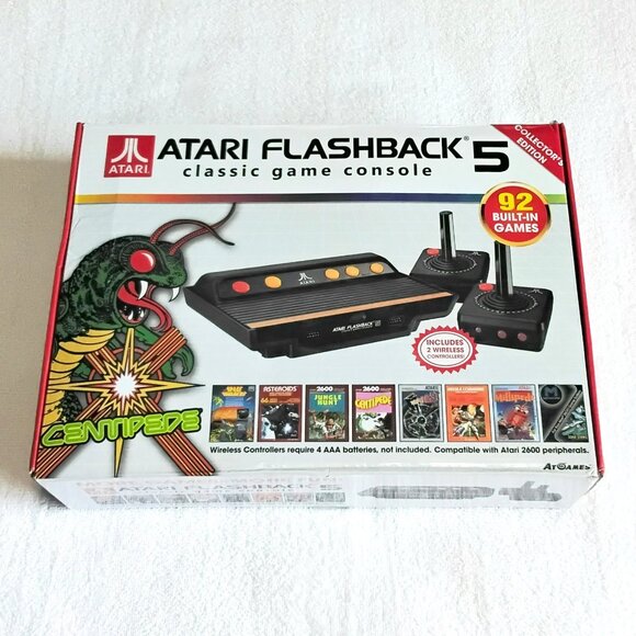 NM 2014 Collector's Ed. Atari Flashback 5 92 Built-In Games & Plays Perfectly!! - Picture 1 of 5